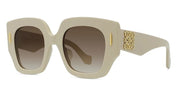 Ottica Mondello Roma - Loewe - LW40129U5025F - Anagram White Geometric Sunglasses - Acetate - shape  - White - EYEWEAR - SUNGLASSES - Donna,Women - lens  - Made In Italy