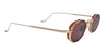 Ottica Mondello Roma - Jacques Marie Mage - JMMVD-22 - VARDA - CHAMPAGNE - Titanium - shape Oval - Gold - EYEWEAR - SUNGLASSES - Unisex,Uomo,Donna,Women,Men - lens burgundy - Made In Japan