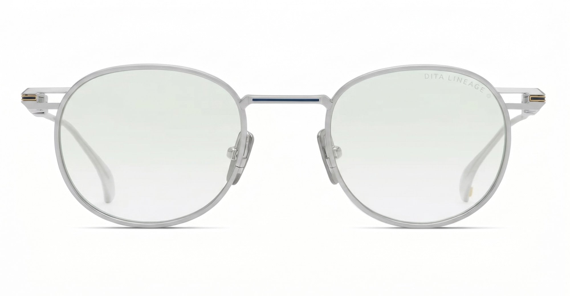 YELLOW GOLD RX - Titanium - shape Round - silver, gold - EYEWEAR - EYEGLASSES - Unisex,Uomo,Donna,Women,Men - lens Clear - Made In Japan