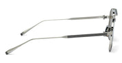 Ottica Mondello Roma - Akoni - AKS-521B-57 - HELIOS - BRUSHED SILVER / BLACK RHODIUM - Titanium - shape Pilot - silver, black - EYEWEAR - SUNGLASSES - Uomo,Men - lens dark grey - Made In Japan