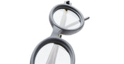 Ottica Mondello Roma - Kuboraum - KRS0P6BMH000002Y - MASK P6 BMH - BLACK MATTE / HAVANA - Acetate - shape Oval - black, havana - EYEWEAR - SUNGLASSES - Unisex,Uomo,Donna,Women,Men - lens Grey - Made In Italy