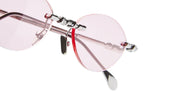 Ottica Mondello Roma - Kuboraum - KRSH65GM0000004P - MASK H65 GM - GUNMETAL - Metal - shape Oval - grey - EYEWEAR - SUNGLASSES - Unisex,Uomo,Donna,Women,Men - lens Pink - Made In Italy