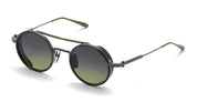 Ottica Mondello Roma - Akoni - AKS-505E-46 - ERIS - BLACK IRON / MATTE GREEN - Titanium - shape Round - grey - EYEWEAR - SUNGLASSES - Uomo,Men - lens Gradient green - Made In Japan