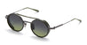 Ottica Mondello Roma - Akoni - AKS-505E-46 - ERIS - BLACK IRON / MATTE GREEN - Titanium - shape Round - grey - EYEWEAR - SUNGLASSES - Uomo,Men - lens Gradient green - Made In Japan