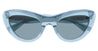 Ottica Mondello Roma - Bottega Veneta - BV1282S-003 - BV1282S-003 - LIGHT BLUE - Acetate - shape Cat-eye - Havana - EYEWEAR - SUNGLASSES - Donna,Women - lens Blue - Made In Japan