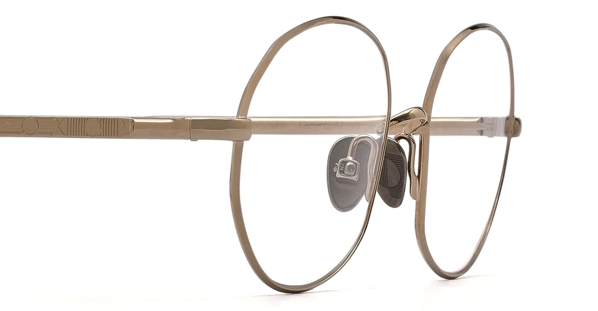 Ottica Mondello Roma - Ahlem - AHL.001236.OPT - Montsouris - Grey Gold RX - Metal - shape Oval - Gold - EYEWEAR - EYEGLASSES - Unisex,Uomo,Donna,Women,Men - lens Clear - Made In France