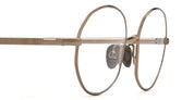 Ottica Mondello Roma - Ahlem - AHL.001236.OPT - Montsouris - Grey Gold RX - Metal - shape Oval - Gold - EYEWEAR - EYEGLASSES - Unisex,Uomo,Donna,Women,Men - lens Clear - Made In France
