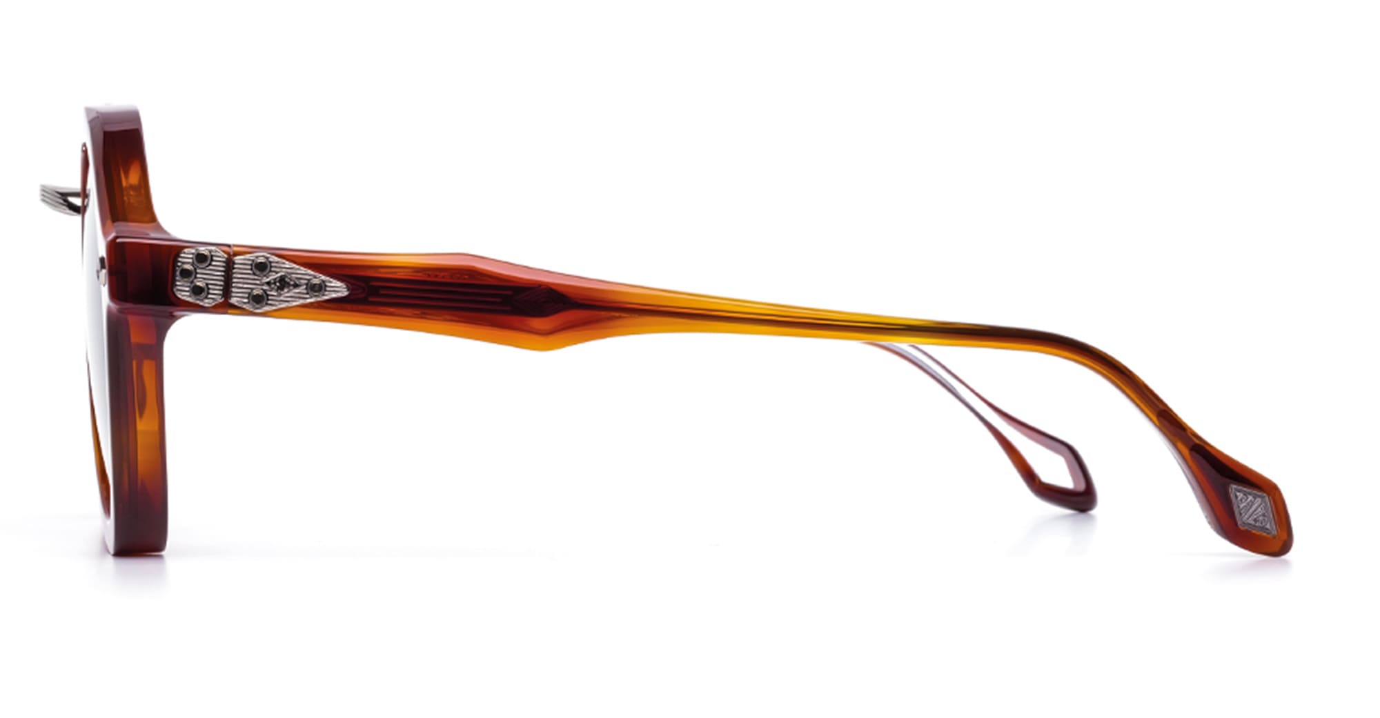 Ottica Mondello Roma - Daizo - AHMB-AVR001e-HL1-VB01 - KOJI - havana light / vintage brown lens - Acetate, titanium - shape Aviator - Havana - EYEWEAR - SUNGLASSES - Unisex,Uomo,Donna,Women,Men - lens Brown - Made In Japan