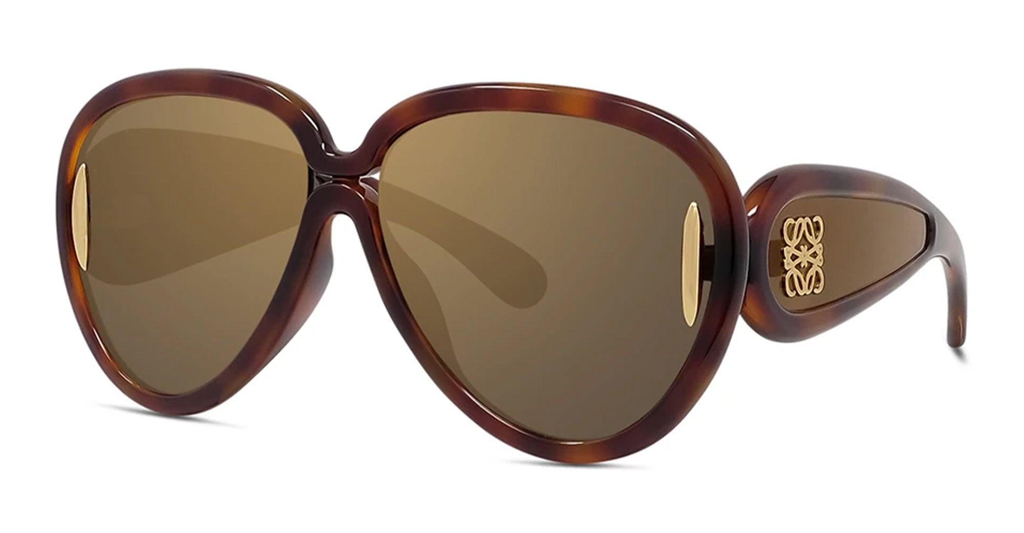 Ottica Mondello Roma - Loewe - LW40132I6552G - ANAGRAM LW40132I - HAVANA - nylon - shape Aviator - ivory - EYEWEAR - SUNGLASSES - Donna,Women - lens Brown - Made In Italy