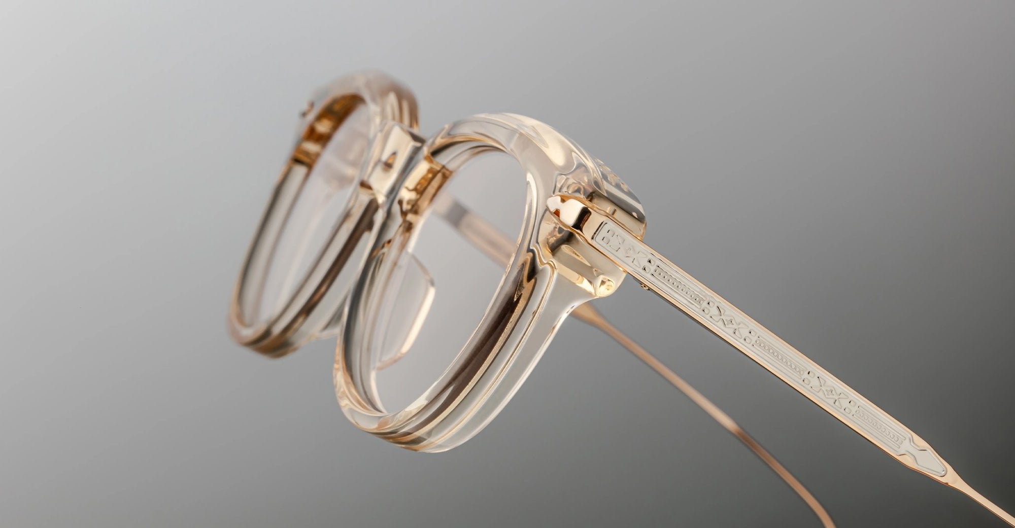 Ottica Mondello Roma - Jacques Marie Mage - JMMHIRX-1p - HISAO - PERLE RX - Acetate, titanium - shape Round - pink - EYEWEAR - EYEGLASSES - Donna,Women - lens Clear - Made In Japan