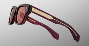 Ottica Mondello Roma - Jacques Marie Mage - JMMDEX-18M - DEALAN 53 - AMARENA - Acetate - shape Squared - red - EYEWEAR - SUNGLASSES - Unisex,Uomo,Donna,Women,Men - lens red - Made In Japan