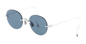 Ottica Mondello Roma - Thom Browne - UES938A-G0001-045-54 - RIMLESS OVERSIZED - SILVER - Titanium - shape Round - Silver - EYEWEAR - SUNGLASSES - Uomo,Men - lens Grey - Made In Japan