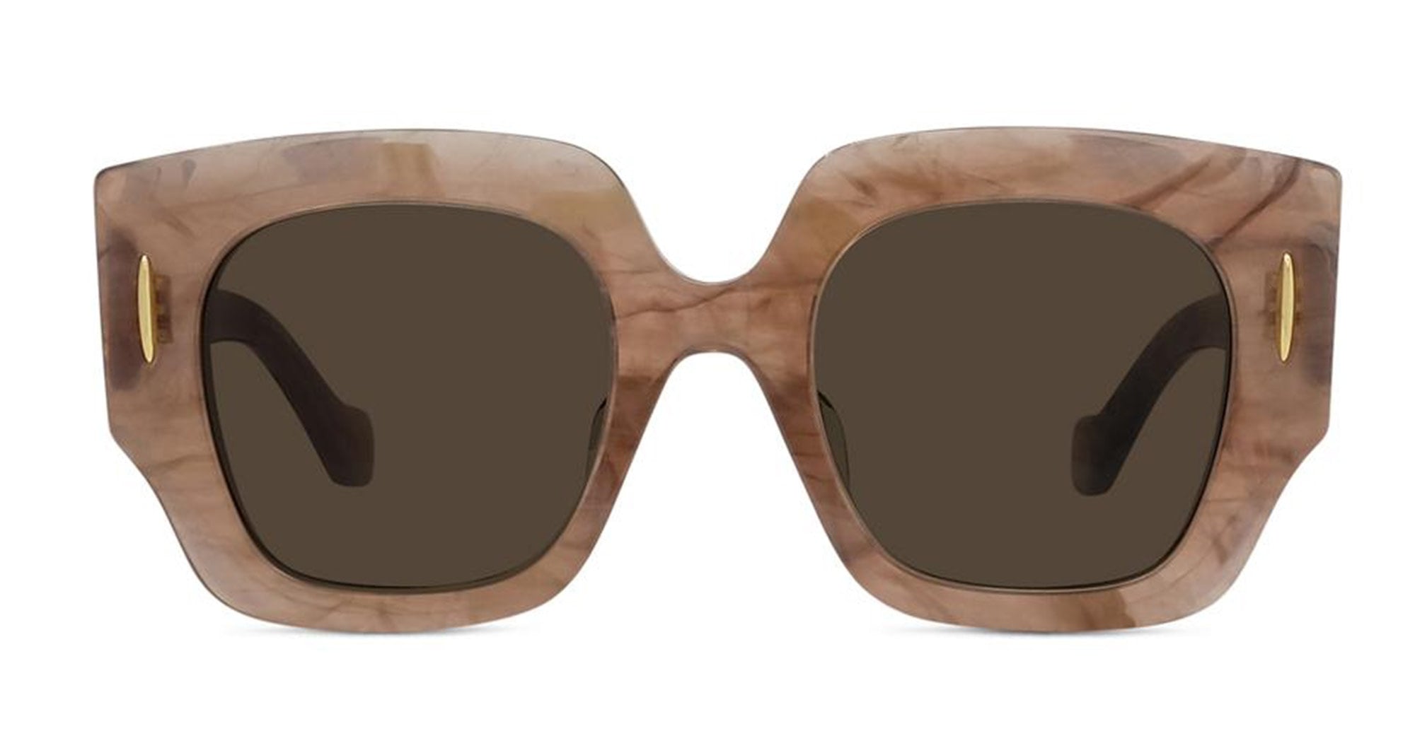Ottica Mondello Roma - Loewe - LW40129U5064E - ANAGRAM BLACK GEOMETRIC SUNGLASSES - Acetate - shape Geometric - Havana - EYEWEAR - SUNGLASSES - Donna,Women - lens Brown - Made In Italy