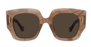 Ottica Mondello Roma - Loewe - LW40129U5064E - ANAGRAM BLACK GEOMETRIC SUNGLASSES - Acetate - shape Geometric - Havana - EYEWEAR - SUNGLASSES - Donna,Women - lens Brown - Made In Italy
