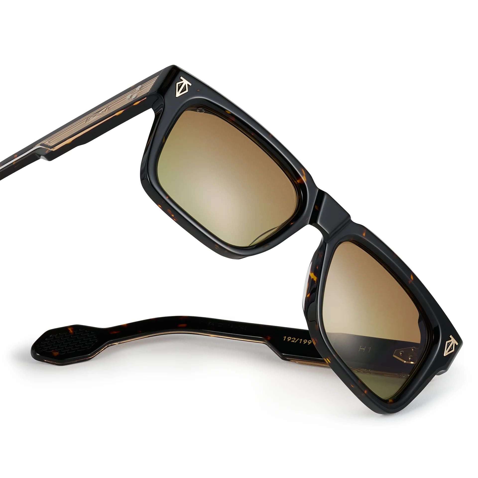 Ottica Mondello Roma - T HENRI - HAE - H1 - PETRA - Acetate - shape Squared - Havana - EYEWEAR - SUNGLASSES - Unisex,Uomo,Donna,Women,Men - lens Gradient brown - Made In Japan