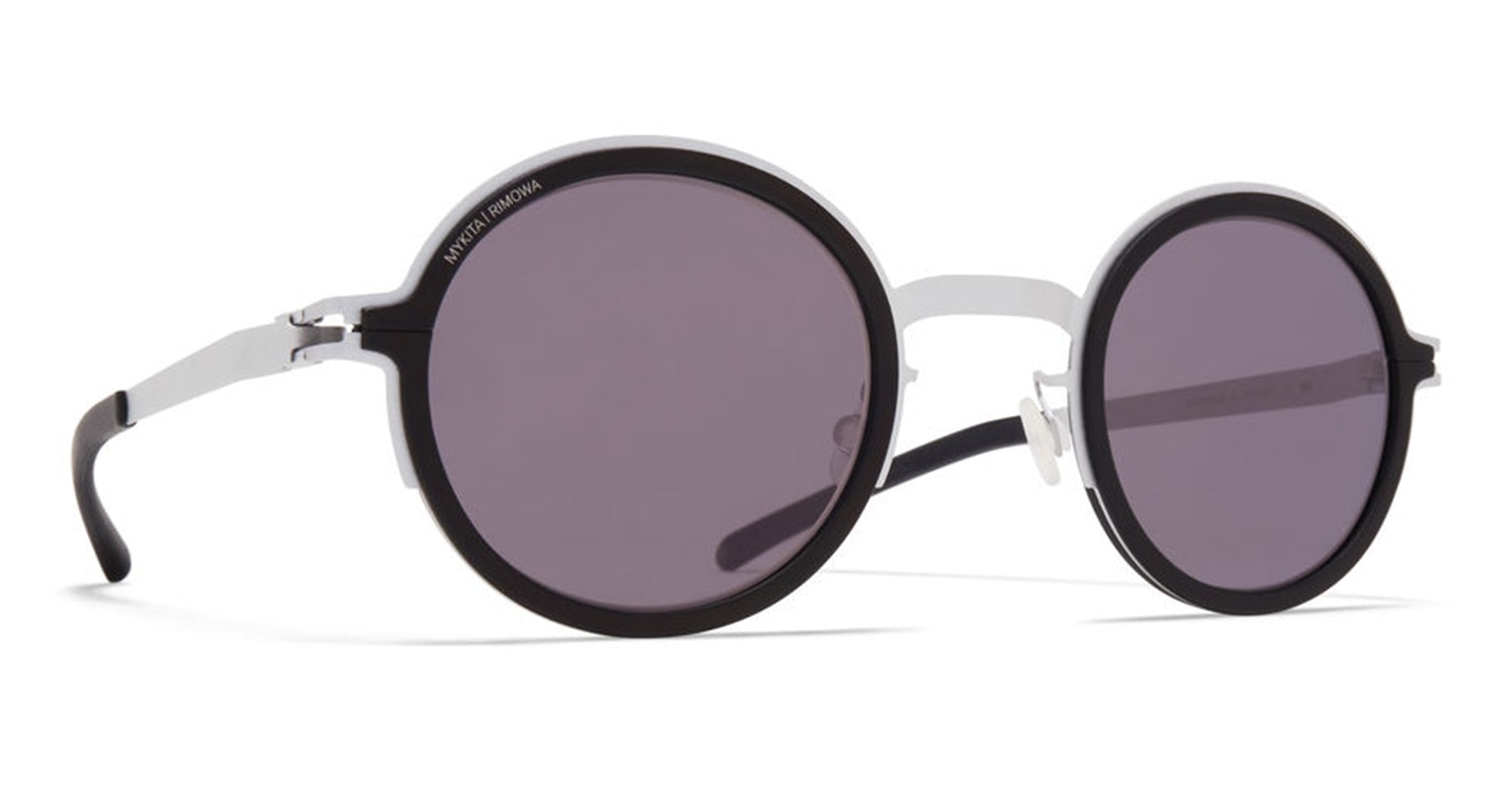  Cool Grey Lens - stainless steel - shape Round - silver, black - EYEWEAR - SUNGLASSES - Unisex,Uomo,Donna,Women,Men - lens Grey - Made In Germany