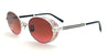 Ottica Mondello Roma - Matsuda - M3137.SG.PW.RED.51 - M3137 - PALLADIUM WHITE / RED COPPER - Titanium - shape Oval - Silver - EYEWEAR - SUNGLASSES - Unisex,Uomo,Donna,Women,Men - lens red - Made In Japan