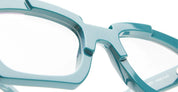 Ottica Mondello Roma - Kuboraum - KRO0K5TGR00000OP - MASK K5 - TEAL GREEN RX  - Acetate - shape Squared - green - EYEWEAR - EYEGLASSES - Donna,Women - lens Clear - Made In Italy