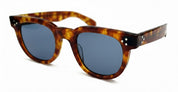 Ottica Mondello Roma - Julius Tart - JTPL-106F-2B-BL-16 - FDR 46X24 - LIGHT TORTOISE / DARK BLUE LENS - Acetate - shape Round - Tortoise - EYEWEAR - SUNGLASSES - Unisex,Uomo,Donna,Women,Men - lens Blue - Made In Japan