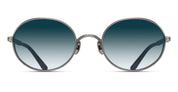 Ottica Mondello Roma - Matsuda - M3137.SG.AS-BL.51 - M3137 - ANTIQUE SILVER - Titanium - shape Oval - Silver - EYEWEAR - SUNGLASSES - Uomo,Men - lens Blue - Made In Japan