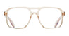 Ottica Mondello Roma - Cutler and Gross - CGOP-1394-55-15 - 1394 - GRANNY CHIC RX - Acetate - shape Aviator - transparent beige - EYEWEAR - EYEGLASSES - Unisex,Uomo,Donna,Women,Men - lens Clear - Made In Italy