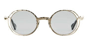 Ottica Mondello Roma - Kuboraum - KRSH11GMG000002F - MASK H11 GMG - GOLD SHADED - Metal - shape Round - Gold - EYEWEAR - SUNGLASSES - Unisex,Uomo,Donna,Women,Men - lens light grey - Made In Italy