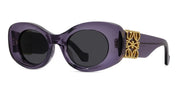 Ottica Mondello Roma - Loewe - LW40175U4981A - ANAGRAM PURPLE CAT-EYE SUNGLASSES - Acetate - shape Oval - purple - EYEWEAR - SUNGLASSES - Donna,Women - lens Grey - Made In Italy