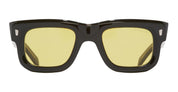 Ottica Mondello Roma - Cutler and Gross - CGSN-1402-50-01 - 1402 - YELLOW ON BLACK - Acetate - shape Squared - Black - EYEWEAR - SUNGLASSES - Unisex,Uomo,Donna,Women,Men - lens yellow - Made In Italy