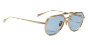 Ottica Mondello Roma - Jacques Marie Mage - JMMMD-19H - COMMANDER - CIEL - Titanium - shape Aviator - Gold - EYEWEAR - SUNGLASSES - Unisex,Uomo,Donna,Women,Men - lens Blue - Made In Japan
