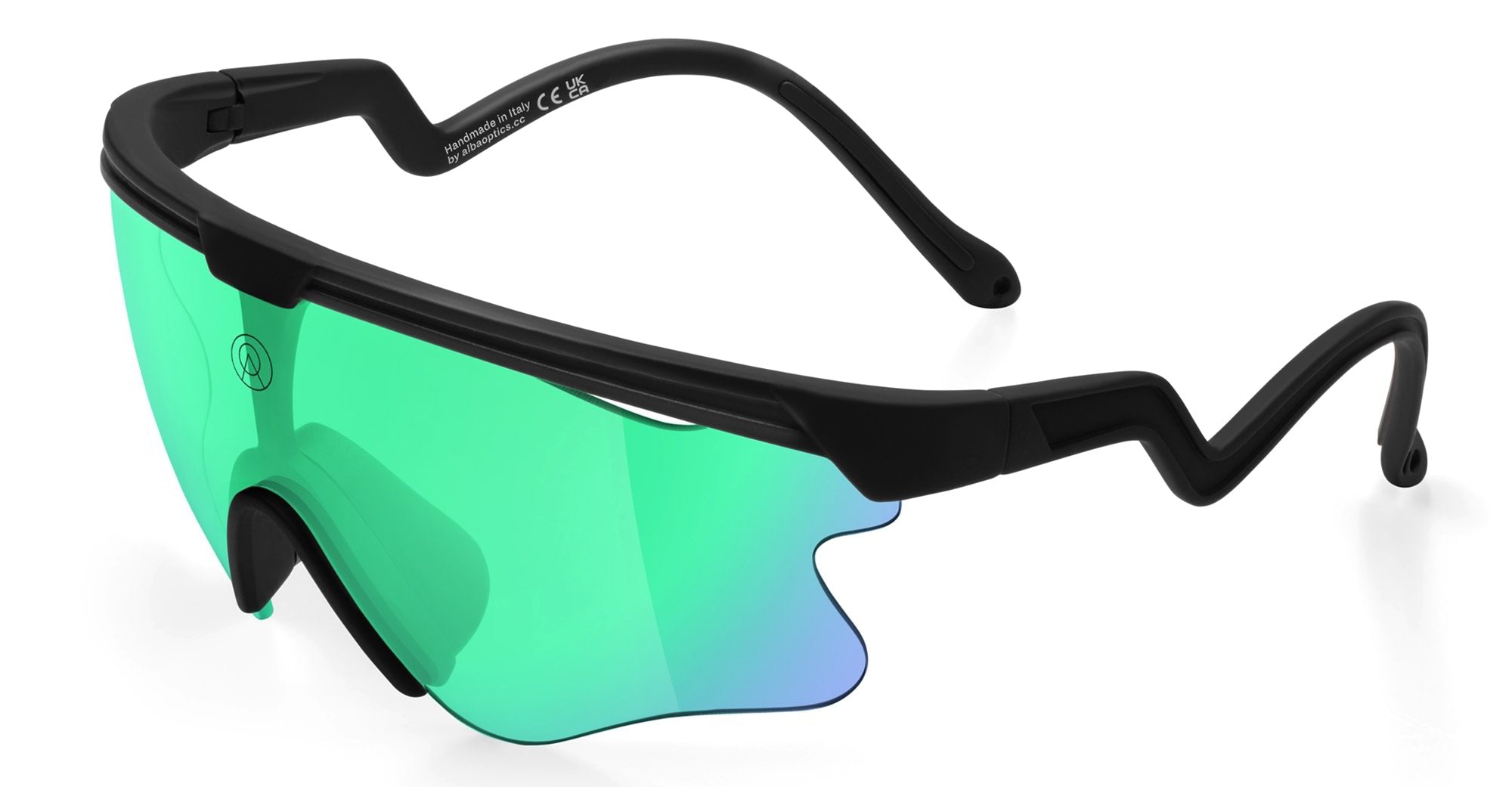 Ottica Mondello Roma - Alba Optics - 8053806717896 - DELTA LEI - BLACK / VZUM F-LENS BTL - Tr90 - shape Mask - Black - EYEWEAR - SUNGLASSES - Unisex,Uomo,Donna,Women,Men - lens blue green - Made In Italy