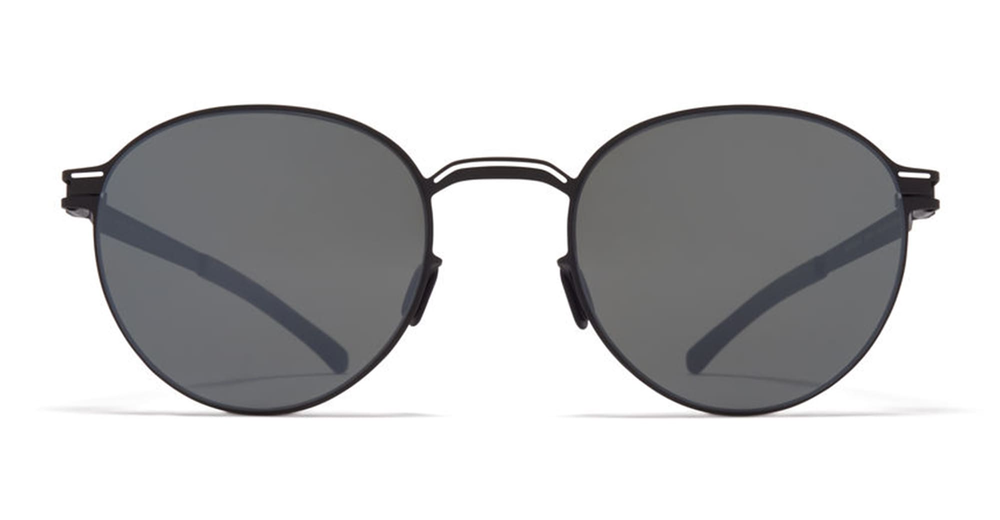 Ottica Mondello Roma - Mykita - 10016706 - CARLO - BLACK /WHITE - stainless steel - shape Round - Black - EYEWEAR - SUNGLASSES - Uomo,Men - lens Black - Made In Germany