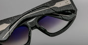 Ottica Mondello Roma - Jacques Marie Mage - JMMND-10S - NADJA - SLATE - Acetate - shape Oval - Black - EYEWEAR - SUNGLASSES - Donna,Women - lens Grey - Made In Japan