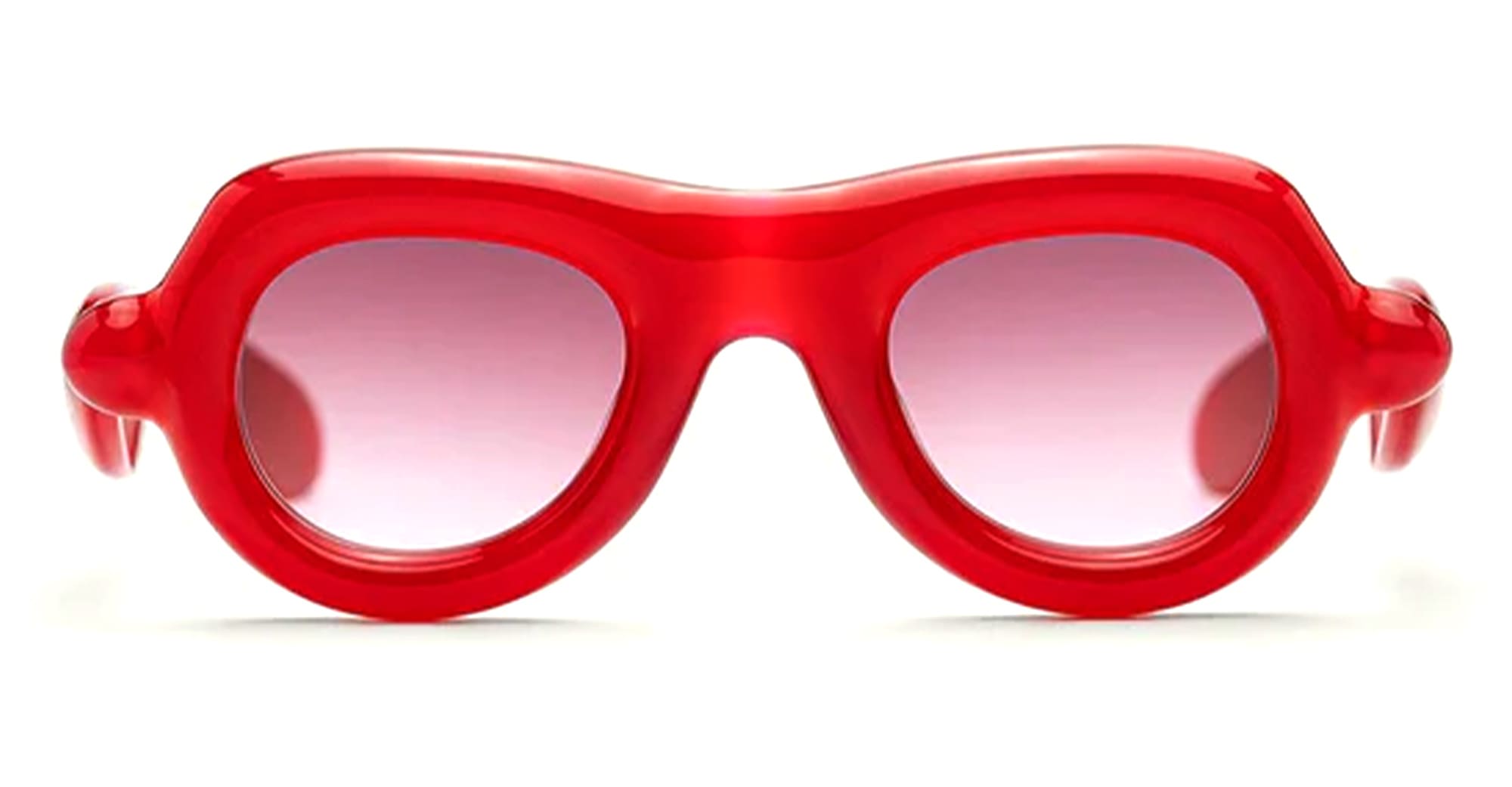 Ottica Mondello Roma - Paloceras - pebble-velvet-rouge-vx - PEBBLE - VELVET ROUGE VX - Acetate - shape Pilot - red - EYEWEAR - SUNGLASSES - Unisex,Uomo,Donna,Women,Men - lens Gradient pink - Made In China