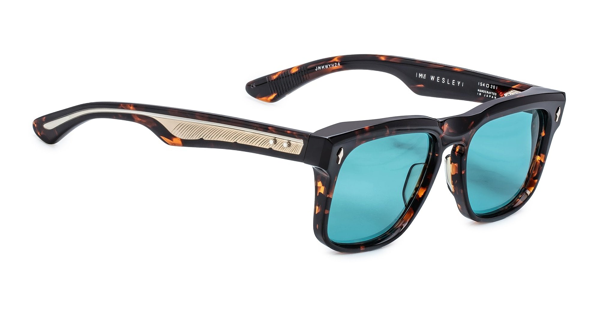 Ottica Mondello Roma - Jacques Marie Mage - JMMWY-H24 - WESLEY - AEGEN - Acetate - shape Rectangular - Tortoise - EYEWEAR - SUNGLASSES - Unisex,Uomo,Donna,Women,Men - lens Blue - Made In Japan
