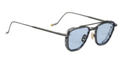 Ottica Mondello Roma - Jacques Marie Mage - JMMAZ-19H - AYRTON SENNA BY JMM: 1992 in ANTIQUE GUNMETAL - Titanium - shape Pilot - grey - EYEWEAR - SUNGLASSES - Unisex,Uomo,Donna,Women,Men - lens Blue - Made In Japan