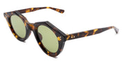 Ottica Mondello Roma - Max Pittion - MXPL-018E - VOILA 44  - DARK TORTOISE / GREEN LENS - Acetate - shape Round - Tortoise - EYEWEAR - SUNGLASSES - Unisex,Uomo,Donna,Women,Men - lens Green - Made In Japan