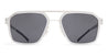 Ottica Mondello Roma - Mykita - 10087676 - MR003 AL2 - White Silver / Silver Darkgrey Lens - stainless steel - shape  - Silver - EYEWEAR - SUNGLASSES - Unisex,Uomo,Donna,Women,Men - lens  - Made In Germany