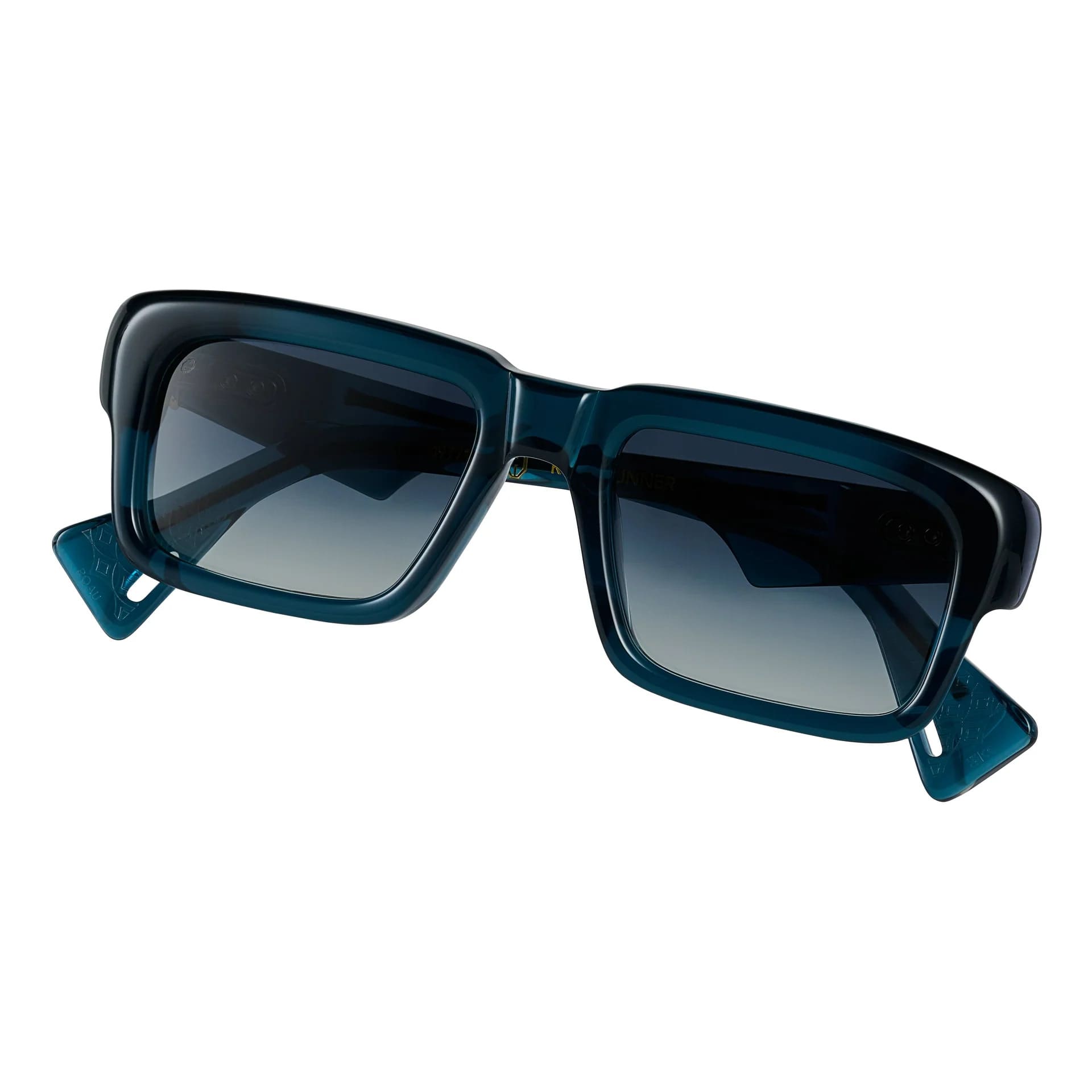 Ottica Mondello Roma - T HENRI - ROAU - ROADRUNNER - DEEP BLUE - Acetate - shape Rectngular - blue - EYEWEAR - SUNGLASSES - Unisex,Uomo,Donna,Women,Men - lens Gradient blue - Made In Japan
