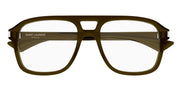 Ottica Mondello Roma - Saint Laurent - SL 881 OPT-004 - SL 881 OPT-004 - BROWN RX - Acetate - shape Navigator - Black - EYEWEAR - EYEGLASSES - Unisex,Uomo,Donna,Women,Men - lens Clear - Made In Japan