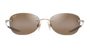 Ottica Mondello Roma - Maui Jim - MJ0373S-003 - KAILA - MATTE LIGHT GOLD / HLC BRONZE LENS  - Metal - shape Oval - Gold - EYEWEAR - SUNGLASSES - Unisex,Uomo,Donna,Women,Men - lens bronze - Made In Japan