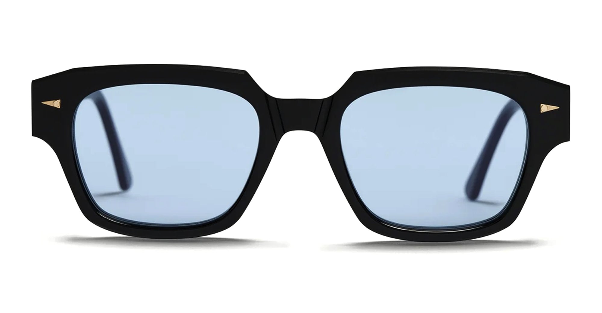 Ottica Mondello Roma - Ahlem - AHL.000936.SUN - Rivoli - Black / Sky Blue Lens - Acetate - shape Squared - Black - EYEWEAR - SUNGLASSES - Unisex,Uomo,Donna,Women,Men - lens Blue - Made In France