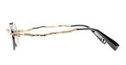 Ottica Mondello Roma - Kuboraum - KRSH42GR0000004Y - MASK H42 - GOLD - Metal - shape Round - Gold - EYEWEAR - SUNGLASSES - Unisex,Uomo,Donna,Women,Men - lens Grey - Made In Italy