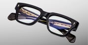 Ottica Mondello Roma - Jacques Marie Mage - JMMFERX-18V - FELLINI - VENOM RX - Acetate - shape Squared - Black - EYEWEAR - SUNGLASSES - Unisex,Uomo,Donna,Women,Men - lens Clear - Made In Japan