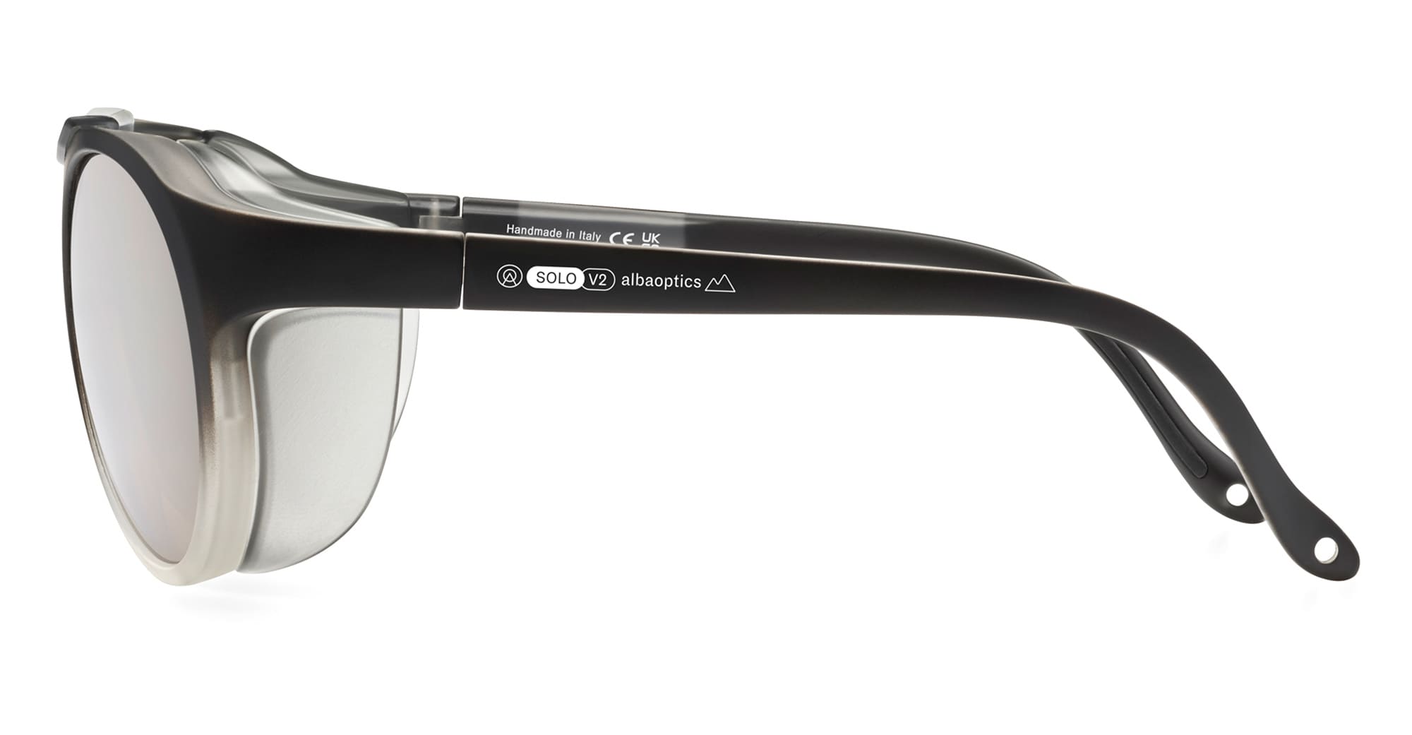 Ottica Mondello Roma - Alba Optics - 8050054517070 - SOLO II - BLACK FADED / VZUM ALU - Tr90 - shape  - Black - EYEWEAR - SUNGLASSES - Unisex,Uomo,Donna,Women,Men - lens  - Made In Italy