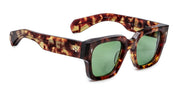 Ottica Mondello Roma - Jacques Marie Mage - JMMEZ-2Q - ENZO - BALTIC - Acetate - shape Squared - Havana - EYEWEAR - SUNGLASSES - Uomo,Men - lens Green - Made In Japan