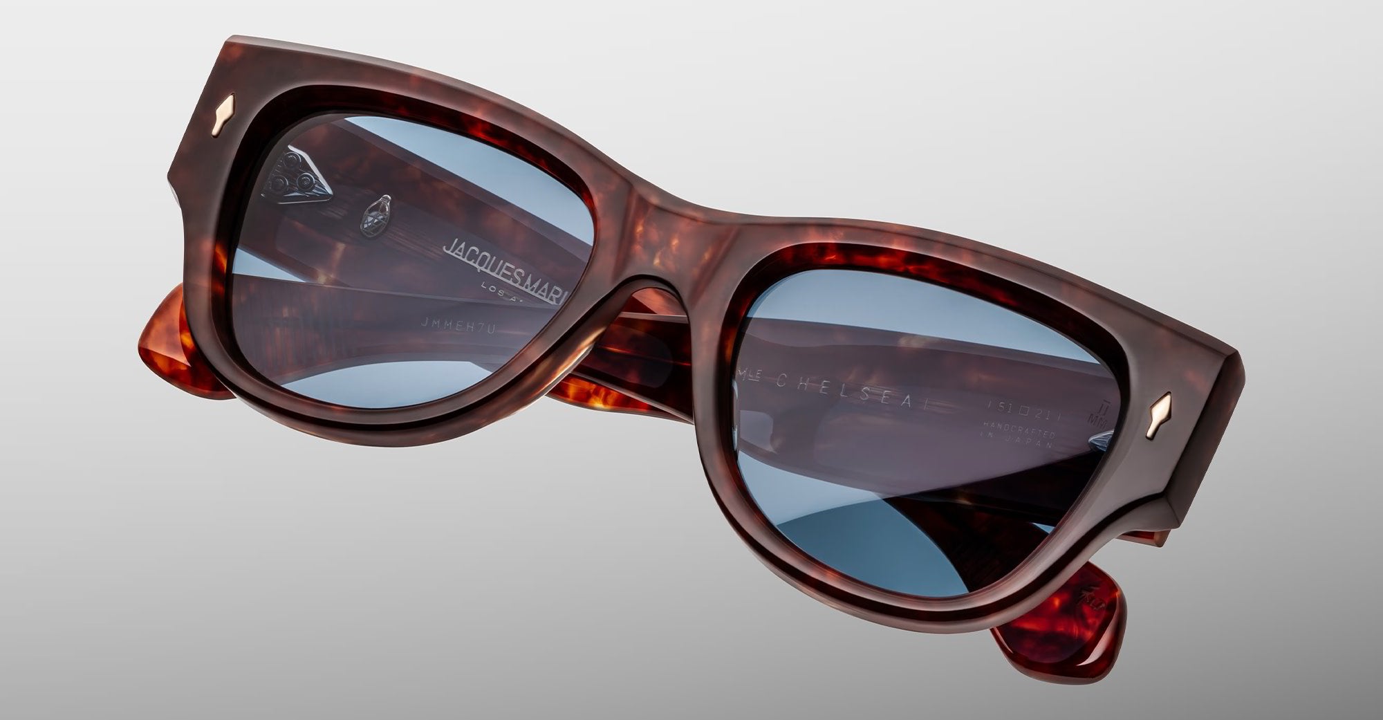 Ottica Mondello Roma - Jacques Marie Mage - JMMEH-7U - CHELSIE - BRECCIA - Acetate - shape  - Havana - EYEWEAR - SUNGLASSES - Unisex,Uomo,Donna,Women,Men - lens  - Made In Japan