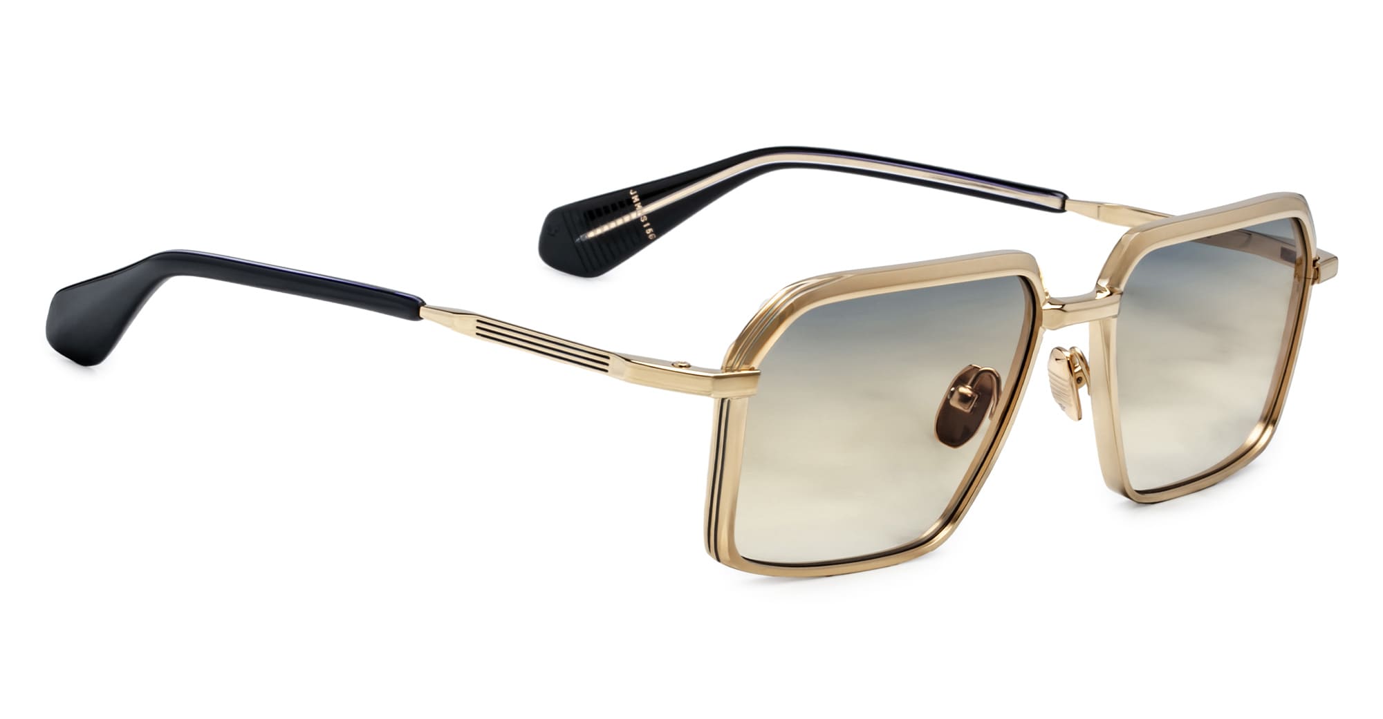 Ottica Mondello Roma - Jacques Marie Mage - JMMVS-15G - VASCO - BAY - Titanium - shape Squared - Gold - EYEWEAR - SUNGLASSES - Unisex,Uomo,Donna,Women,Men - lens gradient yellow - Made In Japan