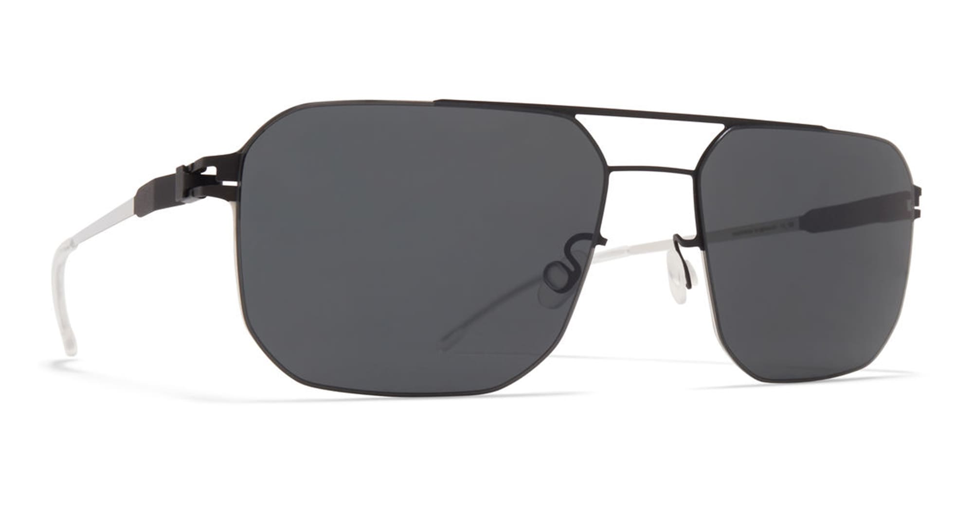  SILVER - stainless steel - shape  - black, silver - EYEWEAR - SUNGLASSES - Unisex,Uomo,Donna,Women,Men - lens  - Made In Germany