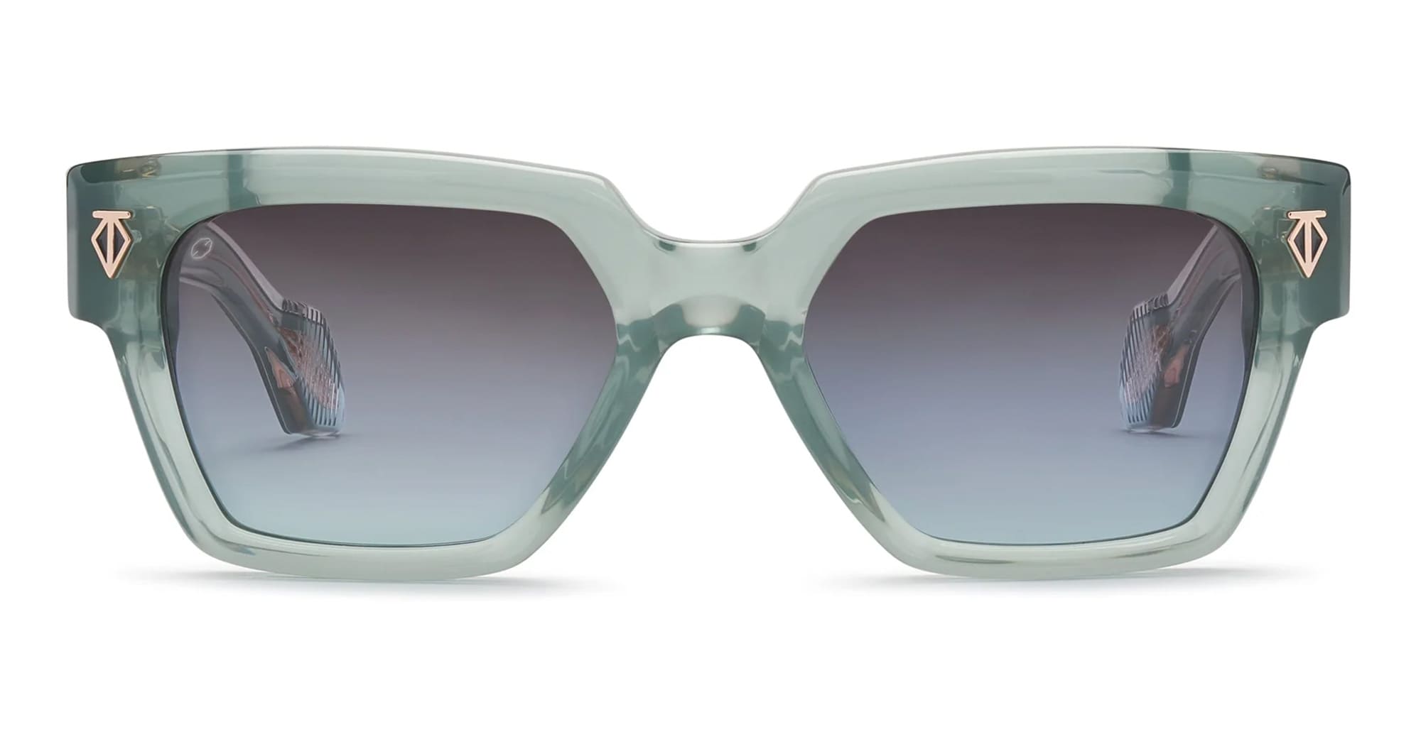Ottica Mondello Roma - T HENRI - UAG - UTOPIA - SABRE - Acetate - shape Squared - green - EYEWEAR - SUNGLASSES - Unisex,Uomo,Donna,Women,Men - lens Gradient grey - Made In Japan