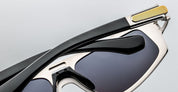Ottica Mondello Roma - Jacques Marie Mage - JMMSRF-16K - SCARFACE - PLATINUM - titanium, acetate - shape Navigator - Silver - EYEWEAR - SUNGLASSES - Uomo,Men - lens Black - Made In Japan